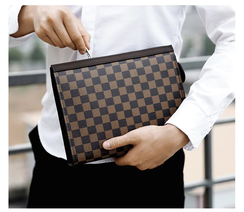 Men's Multifunctional Handbag - Stylish Envelope Clutch