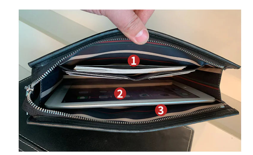 Men's Multifunctional Handbag - Stylish Envelope Clutch