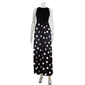 Elegant Patchwork Polka-Dot Printed Dress